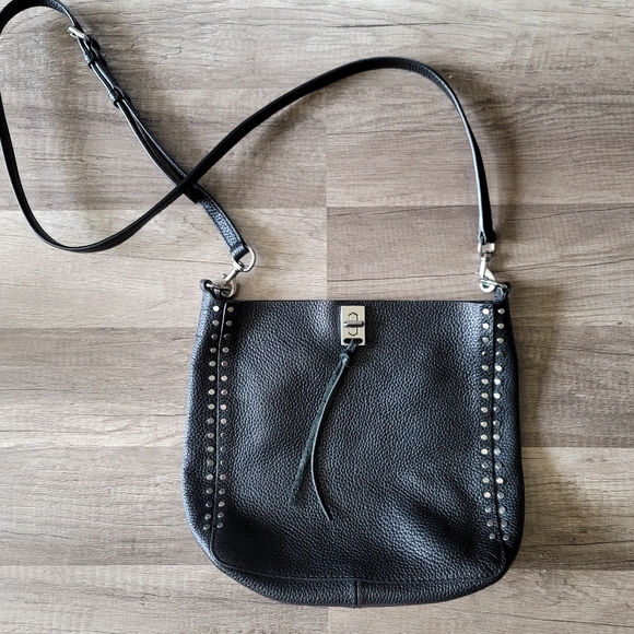 Rebecca Minkoff Handbags - Rebecca Minkoff Darren black pebble leather crossbody shoulder bag